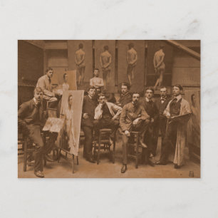 Akademie von Antwerpen 1907 Vintag Postkarte