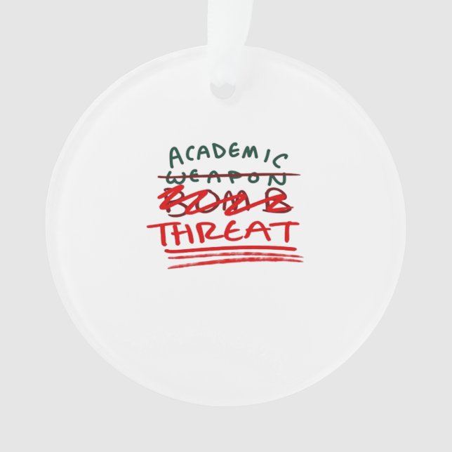 Akademische Bombe Classic Ornament (Vorderseite)