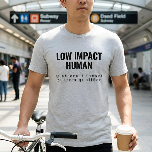 Akademischer Text Low Impact Human Hell Tri-Blend Shirt
