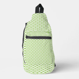 Akademisches Grünes Muster für den Erfolg Crossbody Bag