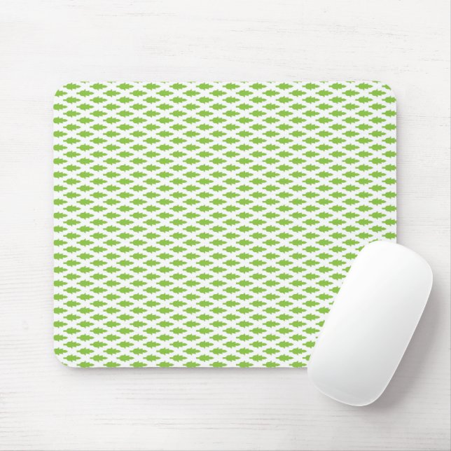 Akademisches Grünes Muster für den Erfolg Mousepad (Mit Mouse)