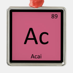 Akai Berry Chemistry Periodic Table Symbol Silbernes Ornament