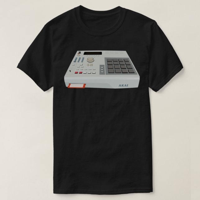 Akai MPC 2000 - Hip Hop - Sampler Classic T - Shir T-Shirt (Design vorne)