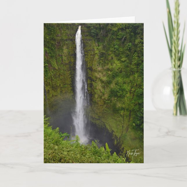 Akaka Falls, Hawaii-Notenkarte Dankeskarte (Vorderseite)