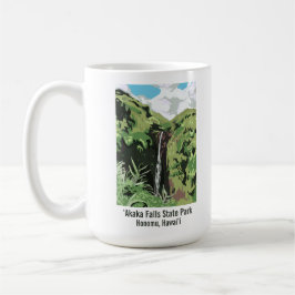 Akaka Falls Hawaii Waterfall Tropical Landscape Kaffeetasse