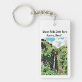 Akaka Falls Hawaii Waterfall Tropical Personalized Schlüsselanhänger