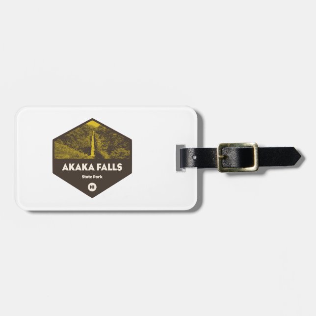 Akaka Falls Staat Park Hawaii Gepäckanhänger (Vorderseite horizontal)