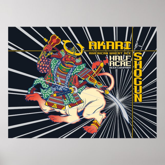 Akari Shogun American Wheat Ale Poster (Vorne)