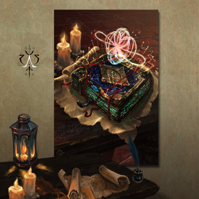 Akasha Codex - mystical esoteric fantasy art Poster (Von Creator hochgeladen)