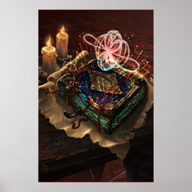 Akasha Codex - mystische esoterische Fantasy-Kunst Poster (Vorne)