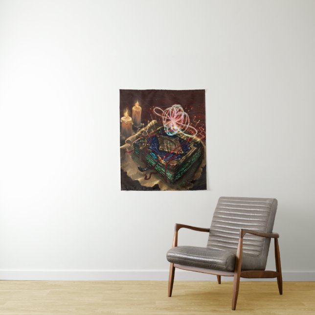 Akasha Codex - mystische esoterische Fantasy-Kunst Wandteppich (Beispiel)