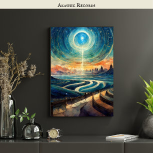 Akashic Platten Astral Travel OBE Lucid Dreaming Poster