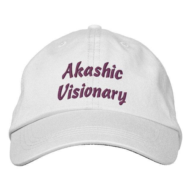 Akashic Visionary Hat Bestickte Kappe (Vorderseite)
