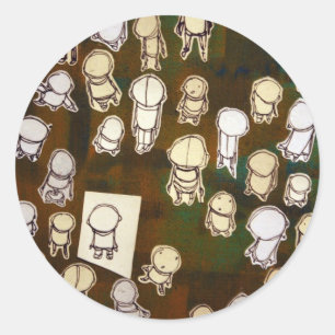 Akayo Runder Aufkleber