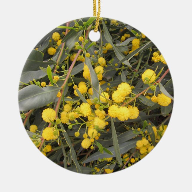 Akazie Keramik Ornament (Vorne)