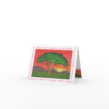 Akazien-Weihnachtssonnenuntergang