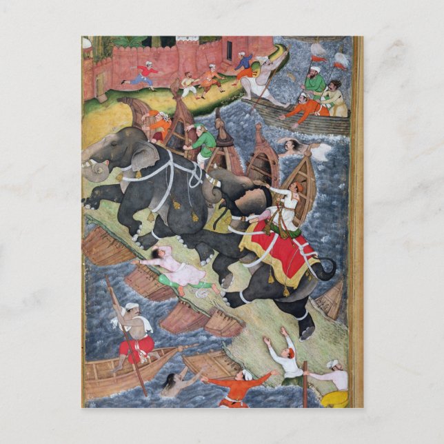 Akbar zäumt den Savage Elephant, Hawa'i Postkarte (Vorderseite)