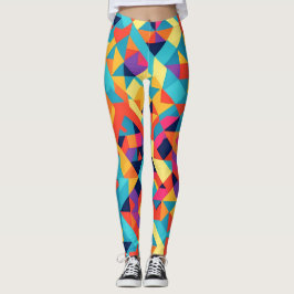Akbash Geometrisches Personalisiertes Muster Leggings
