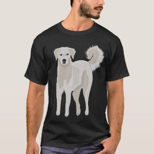 Akbash Hund , niedlicher Welpe, große Pyrenäen, T-Shirt