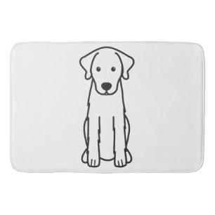 Akbash HundeCartoon Badematte