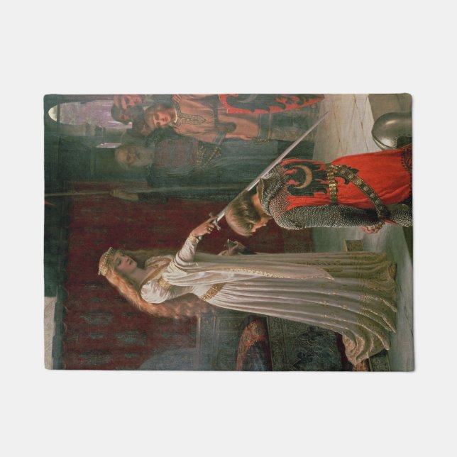 Akcolade (von Edmond Blair Leighton) Fußmatte (Vorderseite)