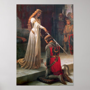 Akcolade von Edmund Blair Leighton Poster