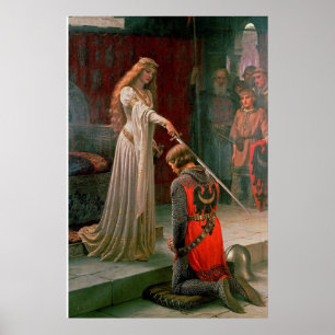 Akcolade von Edmund Blair Leighton Poster