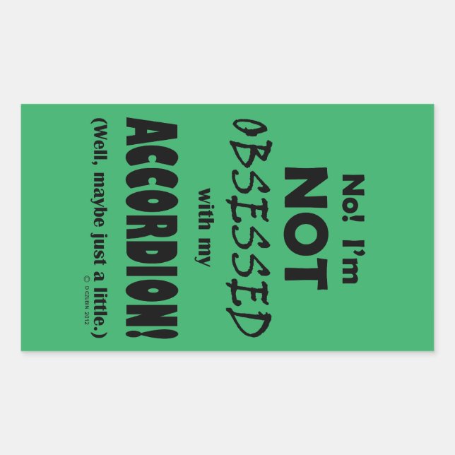 Akcordion-rechteckiger Aufkleber (Vorderseite)