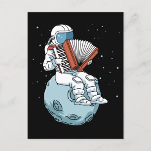 Akdion Gift Men Akkordion Music Gift Akkordion Postkarte