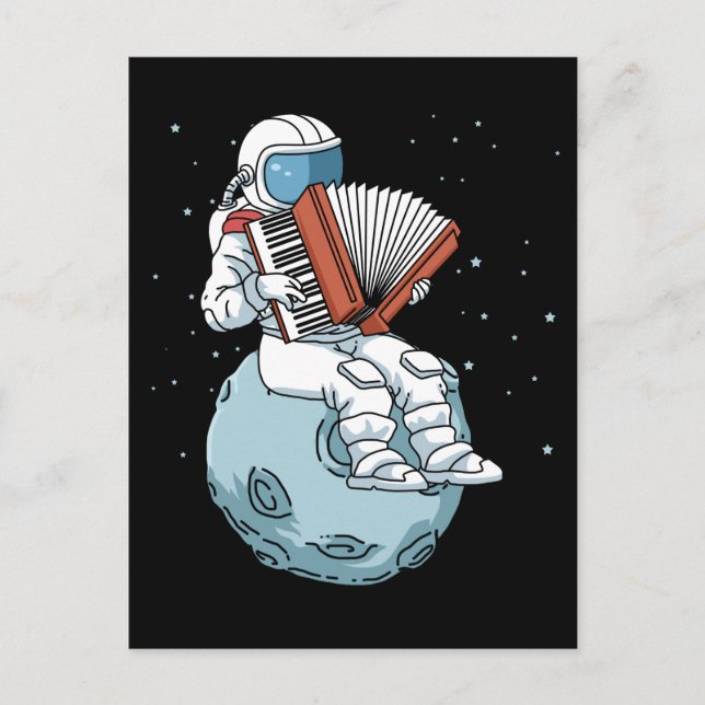 Akdion Gift Men Akkordion Music Gift Akkordion Postkarte (Vorderseite)