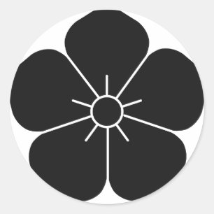 AKECHI RUNDER AUFKLEBER