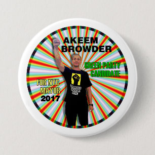Akeem Browder für NYC Bürgermeister Button