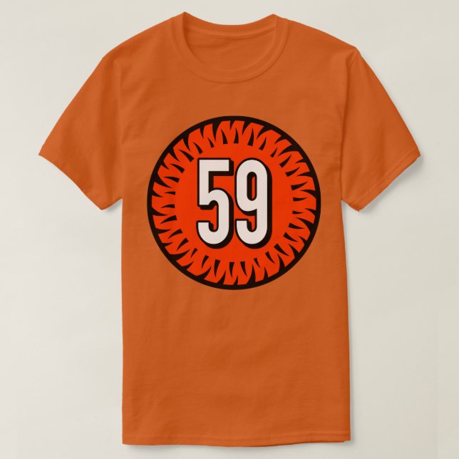 Akeem DavisGaither Number 59 Jersey Cincinnati Ben T-Shirt (Design vorne)