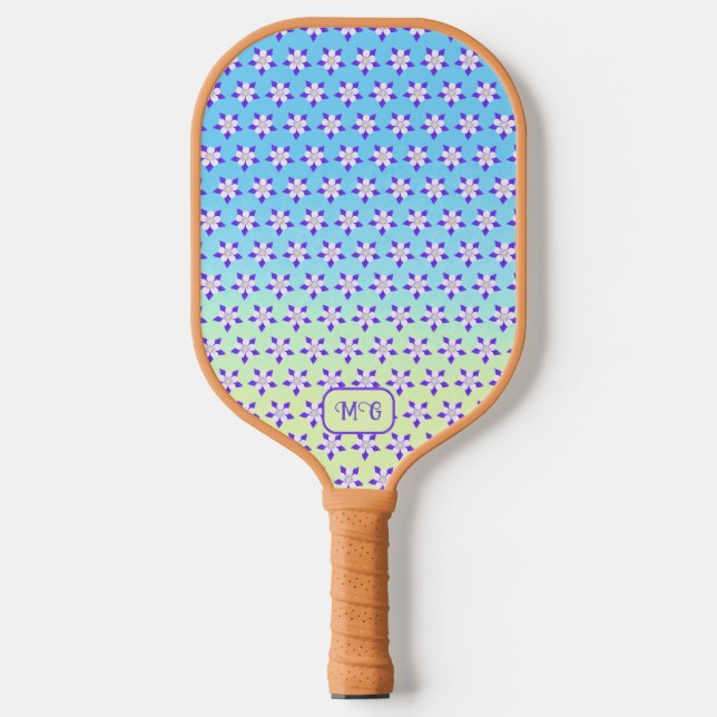 Akelei-Blumen Pickleball Schläger (Vorderseite)