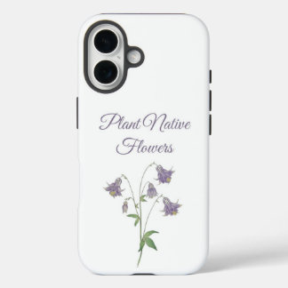 Akelei-Pflanze Einheimische Blumen (Europa) iPhone 16 Hülle