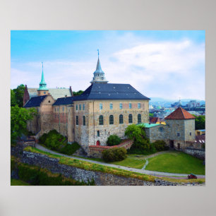 Akershus Festung in Oslo, Norwegen Poster
