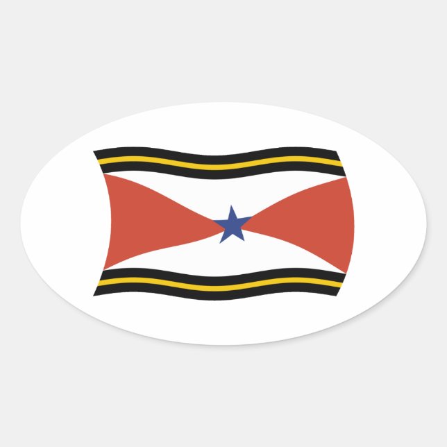 Akha People Flag Sticker (Vorderseite)