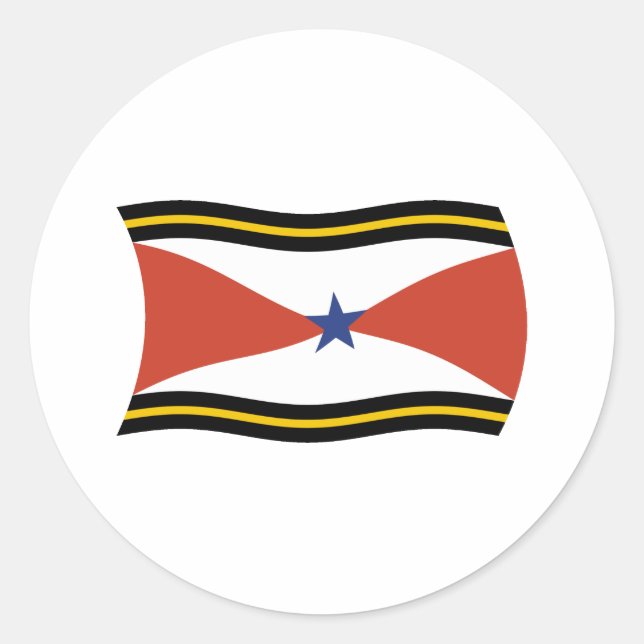 Akha People Flag Sticker (Vorderseite)
