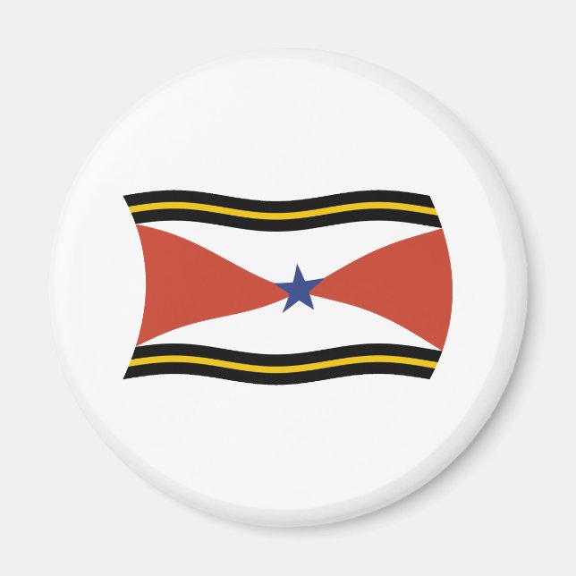 Akha Volk Flaggenmagnet Magnet (Vorne)