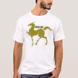 Akhal teke Pferd der Goldkunst Reiter T-Shirt