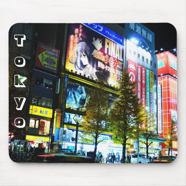 Akihabara (elektrische Stadt) in Tokyo, Japan Mousepad (Vorne)