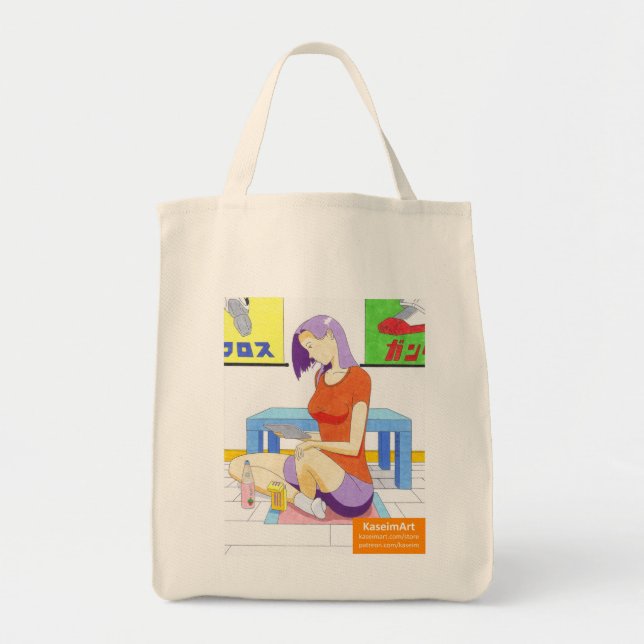 Akiko auf Zuhause Tote Bag Tragetasche (Vorne)