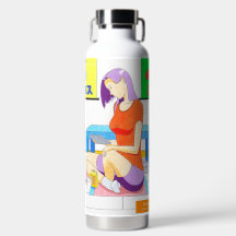 Akiko bei Zuhause Water Bottle
