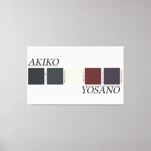 Akiko Yosanos Farbpalette Leinwanddruck