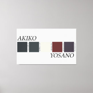 Akiko Yosanos Farbpalette Leinwanddruck