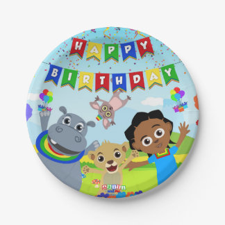 Akili & Friends Paper Plate 2 Pappteller