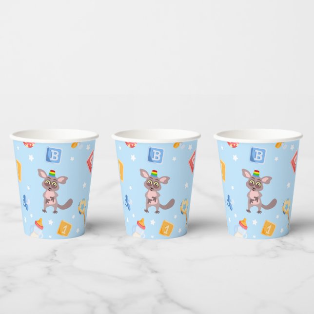 Akili und Friends Baby Shooting Paper Cup Pappbecher (Multi)