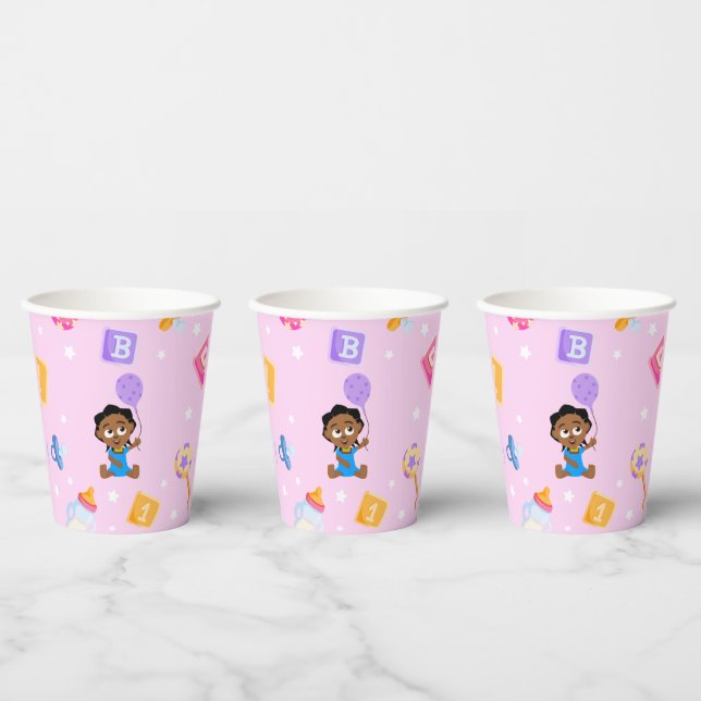 Akili und Friends Baby Shooting Paper Cup Pappbecher (Multi)