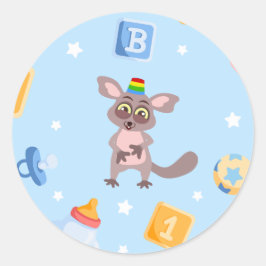 Akili und Me Babyaufkleber Runder Aufkleber