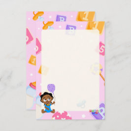 Akili und Me Babydusche Begleitkarte